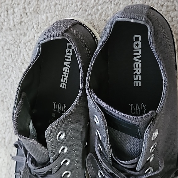 Converse Dark Gray Sneakers, Men Size  9 or Women Size 11 - Picture 6 of 8